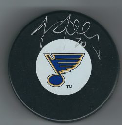 Autographed TOM TILLEY St, Louis Blues Hockey Puck