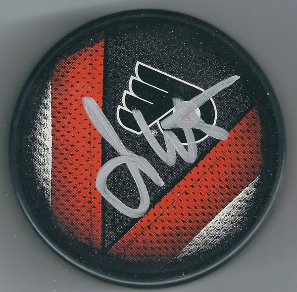 Autographed JIMMY WATSON Philadelphia Flyers Hockey Puck