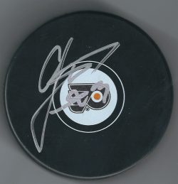 Autographed RADKO GUDAS Philadelphia Flyers Hockey Puck