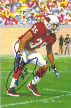 Autographed Aeneas Williams Goal Line Art Card
