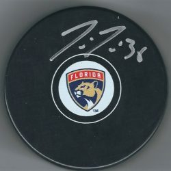 Autographed JUSSI JOKINEN Florida Panthers Hockey Puck