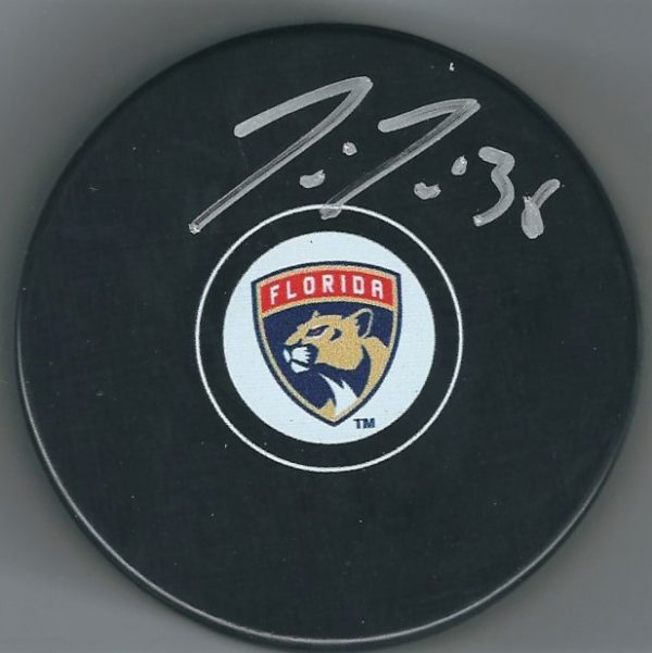 Autographed JUSSI JOKINEN Florida Panthers Hockey Puck