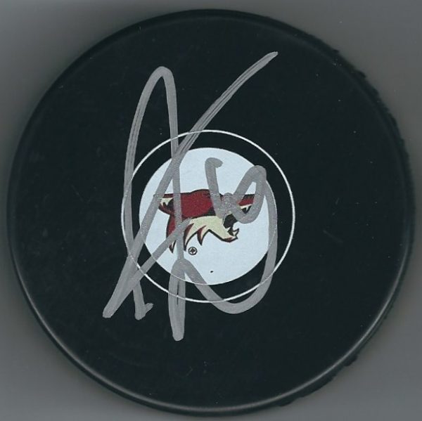 Autographed ANTHONY DUCLAIR Arizona Coyotes Hockey Puck
