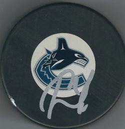Autographed LOUI ERIKSSON Vancouver Canucks Hockey Puck