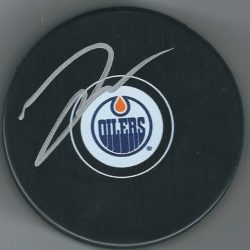 Autographed DARNELL NURSE Edmonton Oilers Hockey Puck