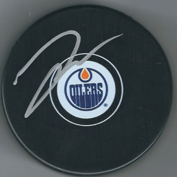 Autographed DARNELL NURSE Edmonton Oilers Hockey Puck