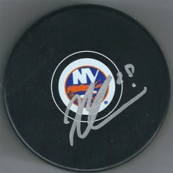 Autographed JASON CHIMERA New York Islanders Hockey Puck