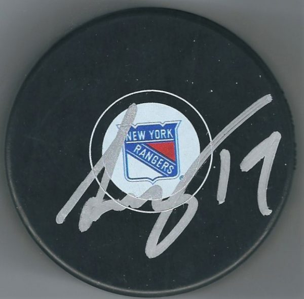 Autographed SCOTT GOMEZ New York Rangers Hockey Puck