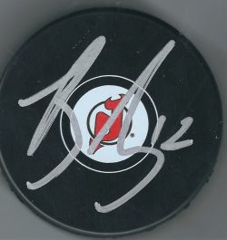 Autographed BEN LOVEJOY New Jersey Devils Hockey Puck