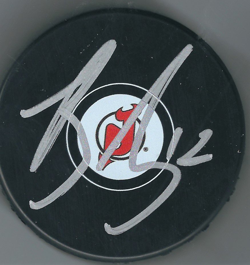 Autographed BEN LOVEJOY New Jersey Devils Hockey Puck - Main Line ...