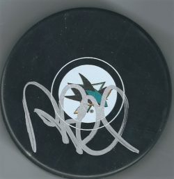 Autographed ROB BLAKE San Jose Sharks Hockey Puck