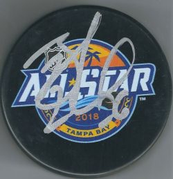 Autographed BLAKE WHEELER Winnipeg Jets 2018 All Star Game Hockey Puck