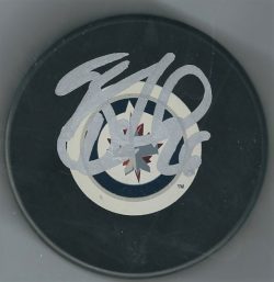 Autographed BLAKE WHEELER Winnipeg Jets Hockey Puck