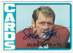 Autographed JACKIE SMITH 1972 Topps Card