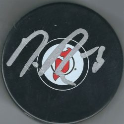 Autographed MIRCO MUELLER New Jersey Devils Hockey Puck