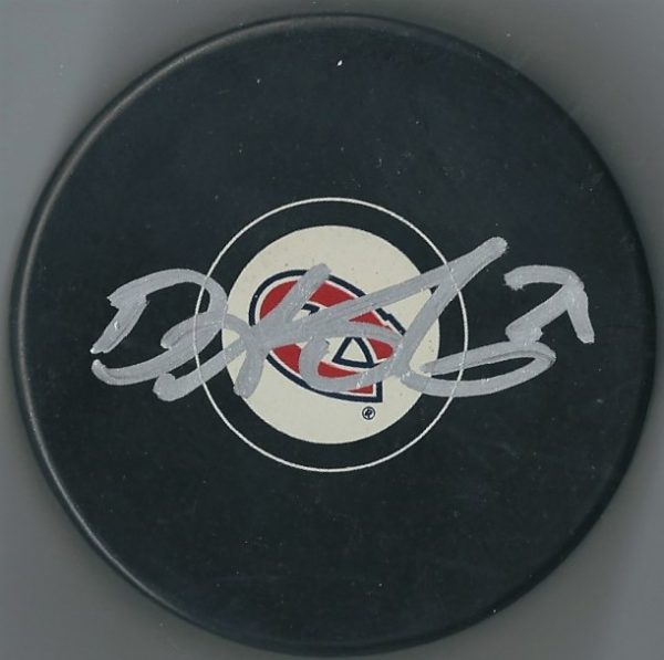 Autographed DAVID SCHLEMKO Montreal Canadiens Hockey Puck