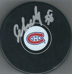 Autographed NIKITA SCHERBAK Montreal Canadiens Hockey Puck
