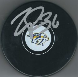 Autographed ZAC RINALDO Nashville Predators Hockey Puck