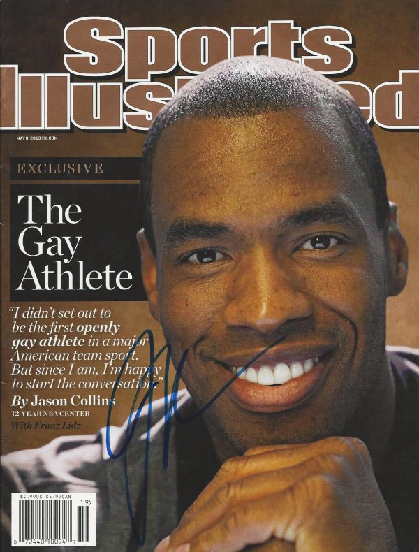 AAutographed Jason Collins 5/6/2013 Sports Illustrated Magazine