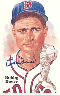 Autographed BOBBY DOERR Perez-Steele Celebration Postcard
