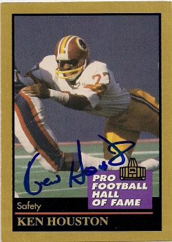 Autographed KENNY HOUSTON 1991 Enor Football card