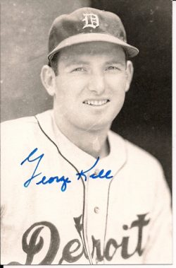 Autographed GEORGE KELL BW Rowe Post Card