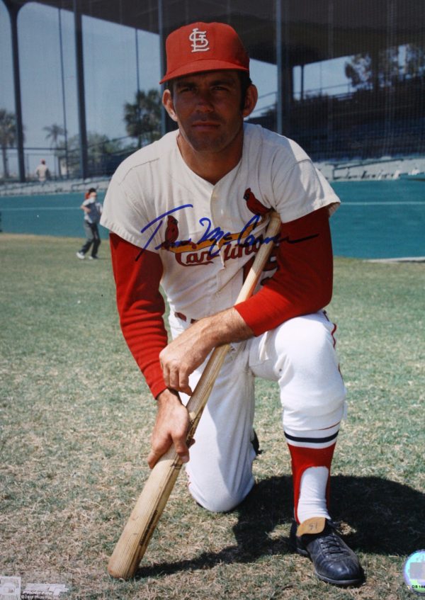 Autographed TIM MCCARVER 11 X 14 St. Louis Cardinals photo