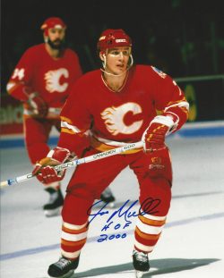 Autographed Joey Mullen Calgary Flames 16x20  Photo.