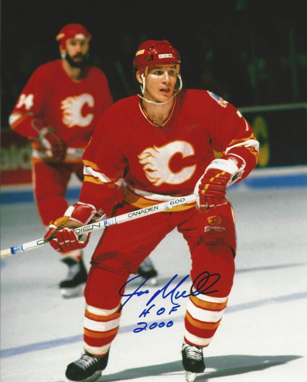 Autographed Joey Mullen "HoF 2000" Calgary Flames 11x14 Photo