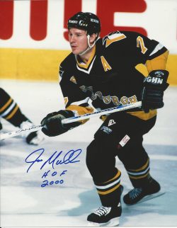 Autographed  Joey Mullen "HoF 2000" Pittsburgh Penguins 16x20 Photo