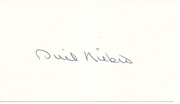 Autographed PHIL NIEKRO Index Card