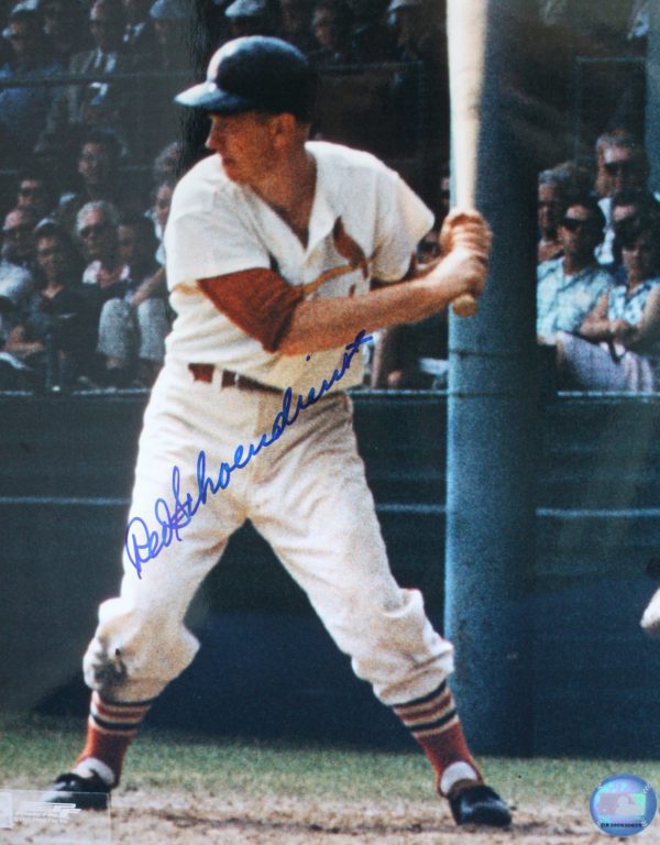 Autographed RED SCHOENDIENST 11 X 14 St. Louis Cardinals  photo