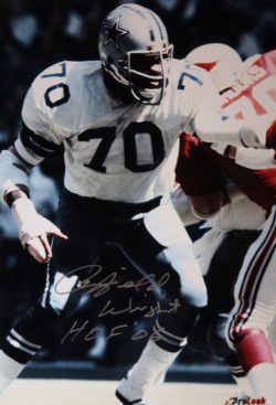 Autographed RAYFIELD WRIGHT 11x14 Photo