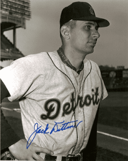 AUTOGRAPHED  photo JACK DITTMER Detroit Tigers