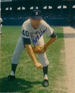 AUTOGRAPHED  photo PAT DOBSON Detroit Tigers