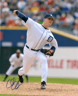 AUTOGRAPHED  photo CHAD DURBIN Detroit Tigers