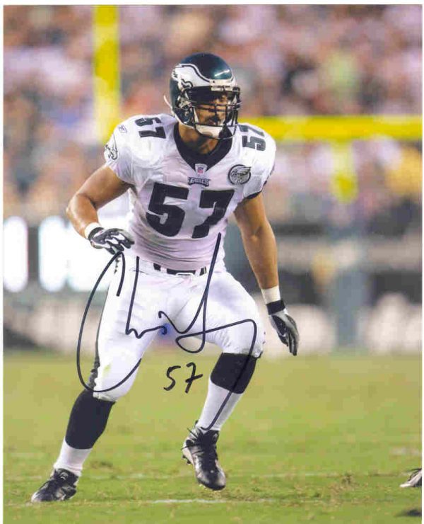 AUTOGRAPHED  CHRIS GOCONG 8x10 Philadelphia Eagles Photo