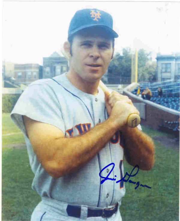 AUTOGRAPHED JIM GOSGER 8x10 New York Mets Photo