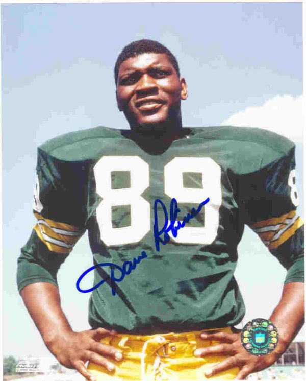 AUTOGRAPHED 8X10 photo DAVE ROBINSON #2 Packers