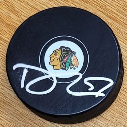 Autographed TREVOR VAN RIEMSDYK Chicago Blackhawks Hockey Puck
