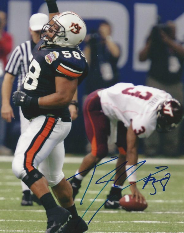 Autographed Tommy Jackson Auburn Tigers Photo