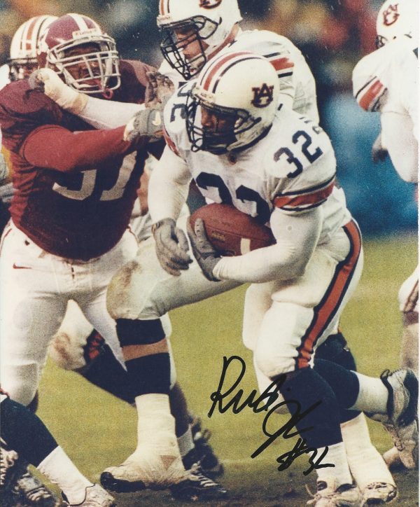 Autographed Rudi Johnson Auburn Tigers Photo