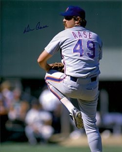 AUTOGRAPHED DON AASE New York Mets photo