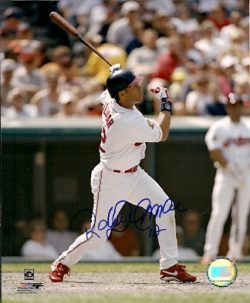 Autographed ROBERTO ALOMAR 8x10 Cleveland Indians Photo