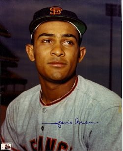 AUTOGRAPHED  JESUS ALOU San Francisco Giants Pho