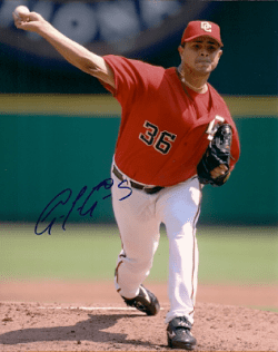 Autographed TONY ARMAS, JR Washington Nationals Photo