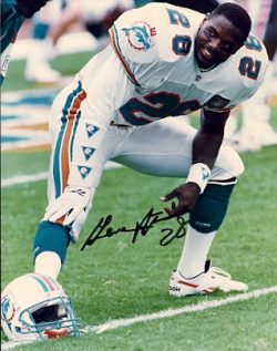 Autographed GENE ATKINS Miami Dolphins  photo