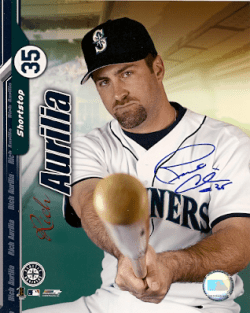 AUTOGRAPHED RICH AURILIA Seattle Mariners Photo