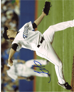 SIGNED photo JEREMY ACCARDO #4 Toronto Blue Jays