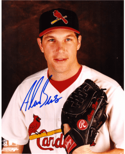 AUTOGRAPHED  ALAN BENES 8X10 St. Louis Cardinals Photo